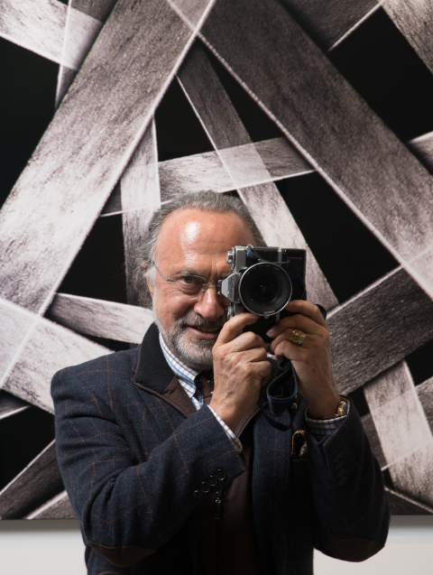 Photographe avec un appareil